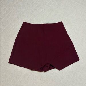 Blue Blush Maroon Skort